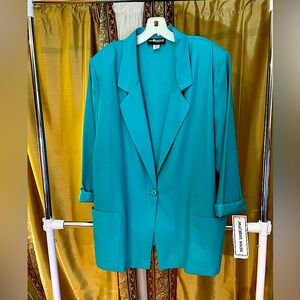 Beautiful Blazer NWT Teal NEW SIZE 20